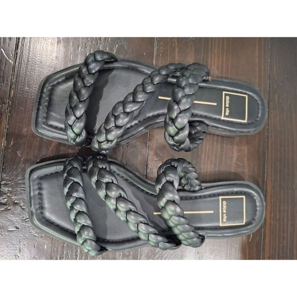 NWOB Doce Vita Iman Black Braided Slide Sandal/Sz. 6 - Picture 10 of 10